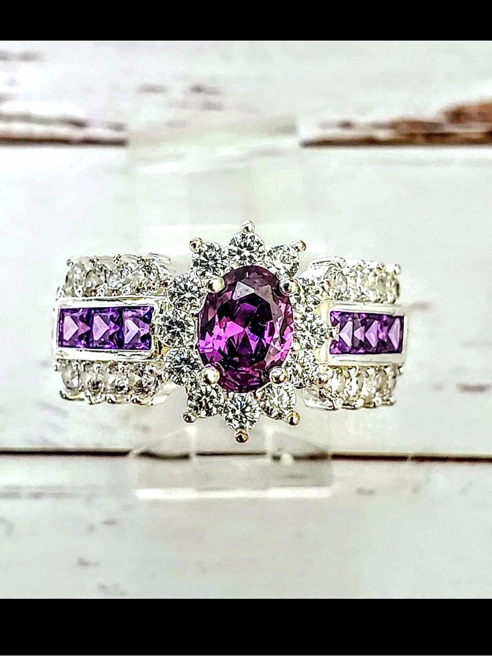 Purple Stone Fashion Ring